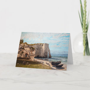 Gustave Courbet - Klippen bei Etretat nach Sturm Karte