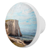 Gustave Courbet - Klippen bei Etretat nach Sturm Keramikknauf (Rechts)