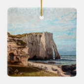 Gustave Courbet - Klippen bei Etretat nach Sturm Keramikornament (Rückseite)