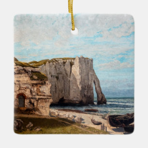 Gustave Courbet - Klippen bei Etretat nach Sturm Keramikornament