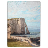 Gustave Courbet - Klippen bei Etretat nach Sturm Klemmbrett (Rückseite)