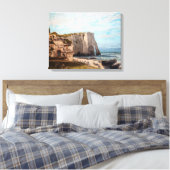 Gustave Courbet - Klippen bei Etretat nach Sturm Leinwanddruck (Insitu (Schlafzimmer))
