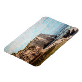 Gustave Courbet - Klippen bei Etretat nach Sturm Magnet (Linke Seite)