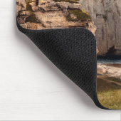 Gustave Courbet - Klippen bei Etretat nach Sturm Mousepad (Ecke)