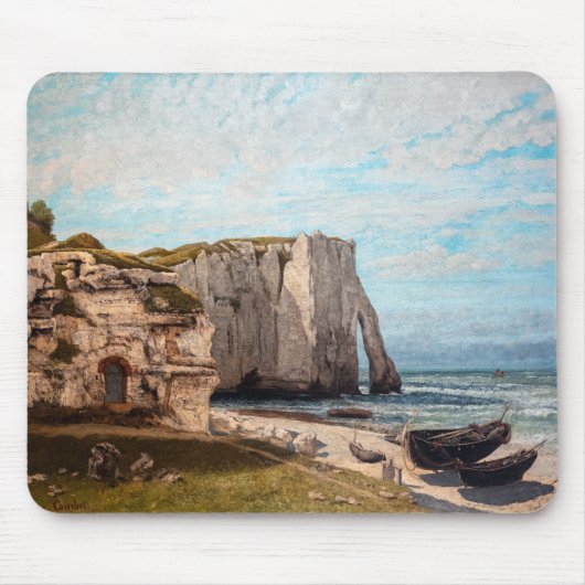 Gustave Courbet - Klippen bei Etretat nach Sturm Mousepad (Vorne)