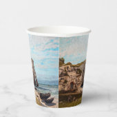 Gustave Courbet - Klippen bei Etretat nach Sturm Pappbecher (Rechts)