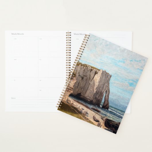 Gustave Courbet - Klippen bei Etretat nach Sturm Planer (Anzeige)