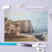 Gustave Courbet - Klippen bei Etretat nach Sturm Seidenpapier (Handwerk)