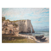 Gustave Courbet - Klippen bei Etretat nach Sturm Tischdecke (Vorderseite (Horizontal))