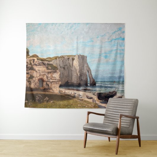 Gustave Courbet - Klippen bei Etretat nach Sturm Wandteppich (Beispiel (Horizontal))