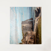 Gustave Courbet - Klippen bei Etretat nach Sturm Wandteppich (Vorderseite)