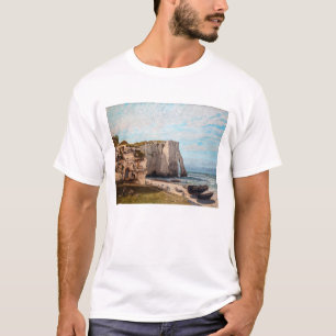 Gustave Courbet - Klippen von Etretat nach dem Stu T-Shirt