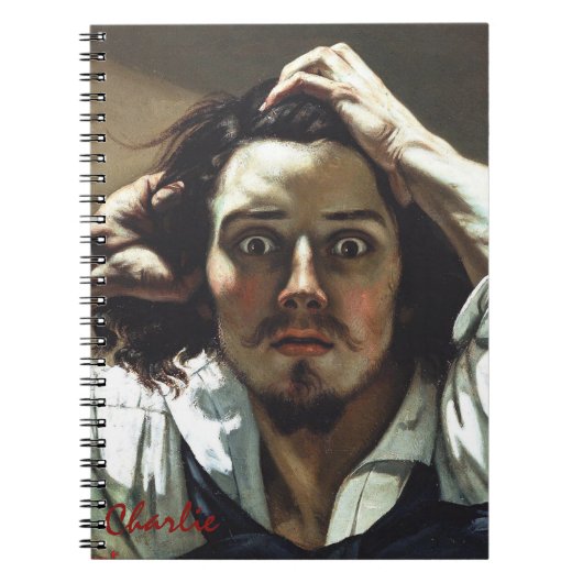 Gustave Courbet Le Désespéré _ Personalized Notizblock (Vorderseite)