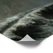 Gustave Courbet - Marine: Der Wasserspout Poster (Ecke)
