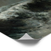 Gustave Courbet - Marine: Der Wasserspout Poster (Ecke)