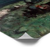 Gustave Courbet Panoramasicht auf die Alpen Poster (Ecke)