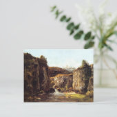 Gustave Courbet - Quelle unter den Steinen des Dou Postkarte (Stehend Vorderseite)