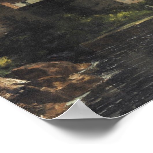 Gustave Courbet - Schloss Chillon Poster (Ecke)