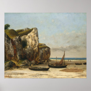 Gustave Courbet - Strand in der Normandie Poster