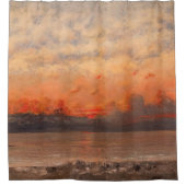 Gustave Courbet - Sunset Duschvorhang (Vorderseite)