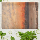 Gustave Courbet - Sunset Geschirrtuch (Gefaltet)