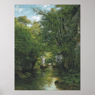 Gustave Courbet - The Bremen Creek 1866 Poster