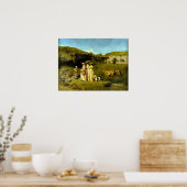 Gustave Courbet Young Ladys of the Village Poster (Küche)