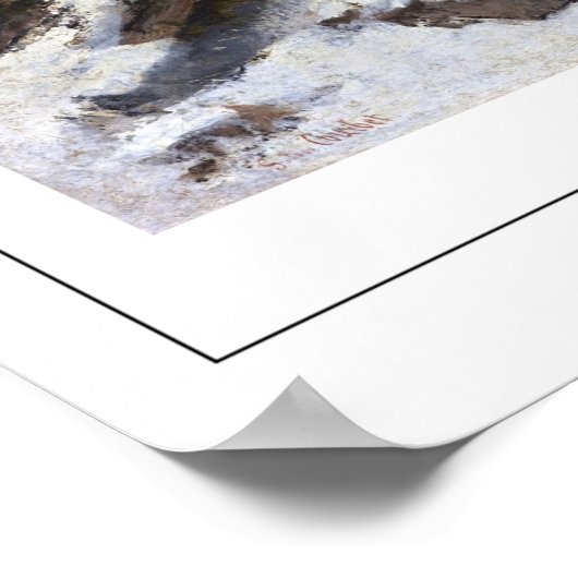 Gustave Courbet Zedign Art Poster #262-2 (Ecke)