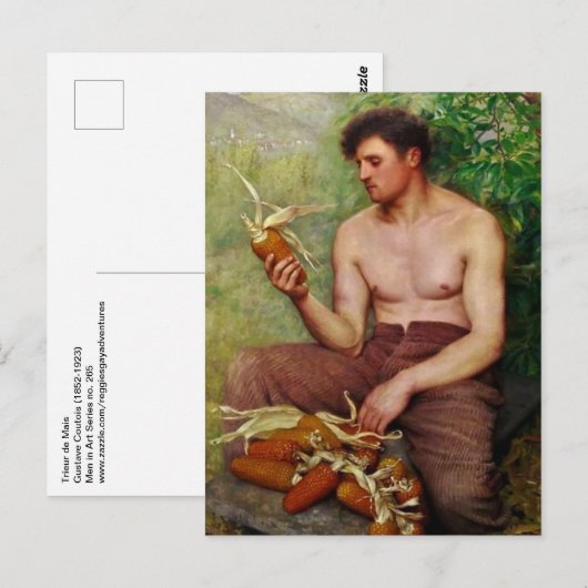 Gustave Courtois Postkarte (Vorne/Hinten)