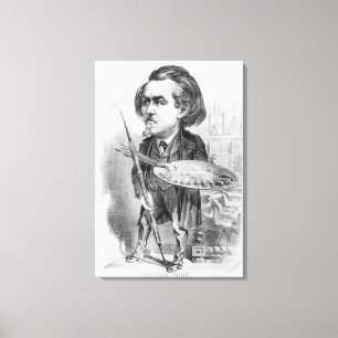 Gustave Dore (1832-83), Karikatur von 'Le Boulev Leinwanddruck