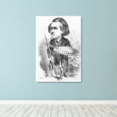 Gustave Dore (1832-83), Karikatur von 'Le Boulev Leinwanddruck (Insitu (Holzboden))