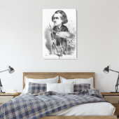 Gustave Dore (1832-83), Karikatur von 'Le Boulev Leinwanddruck (Insitu (Schlafzimmer))