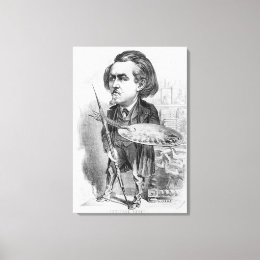 Gustave Dore (1832-83), Karikatur von 'Le Boulev Leinwanddruck (Vorderseite)