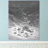 Gustave Doré - Achan wird zu Tode gesteinigt Leinwanddruck (Insitu (Holzboden))