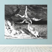 Gustave Doré - Alichino Chases Ciampolo of Navarre Leinwanddruck (Insitu (Holzboden))