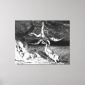 Gustave Doré - Alichino Chases Ciampolo of Navarre Leinwanddruck (Vorderseite)