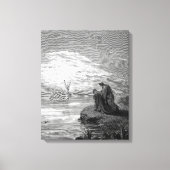 Gustave Doré - Ankunft des Steuermann Engels Leinwanddruck (Vorderseite)