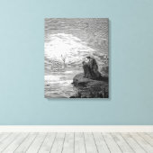 Gustave Doré - Ankunft des Steuermann Engels Leinwanddruck (Insitu (Holzboden))