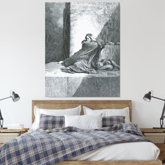 Gustave Doré - Baruch Writes Down Jeremiah's Proph Leinwanddruck (Insitu (Schlafzimmer))