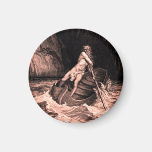 Gustave Doré - Caron Rowing/Dante's Inferno Magnet
