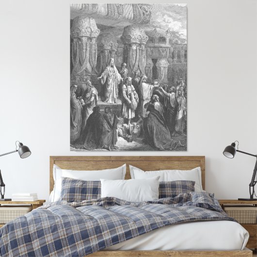 Gustave Doré - Cyrus Restores the Vessels of the  Leinwanddruck (Insitu (Schlafzimmer))