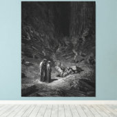 Gustave Doré - Dante and Virgil Come to the Cemete Leinwanddruck (Insitu (Holzboden))