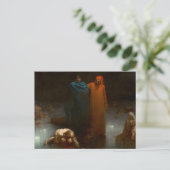 Gustave Dore - Dante und Virgil im neunten Kreis Postkarte (Stehend Vorderseite)