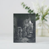 Gustave Dore: Das Grabmal von Sarah Postkarte (Stehend Vorderseite)
