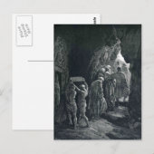 Gustave Dore: Das Grabmal von Sarah Postkarte (Vorne/Hinten)