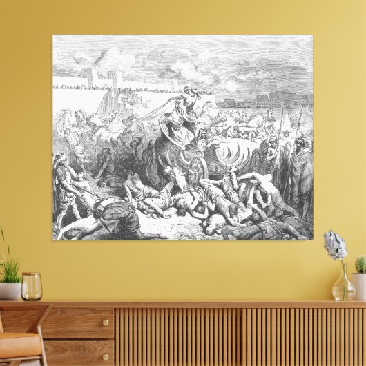 Gustave Doré - David Attacks the Ammonites Leinwanddruck (Insitu (Wohnzimmer))