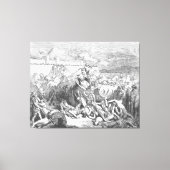 Gustave Doré - David greift die Ammoniter an Leinwanddruck (Vorderseite)