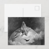 Gustave Dore - Der Rabe Postkarte (Vorne/Hinten)