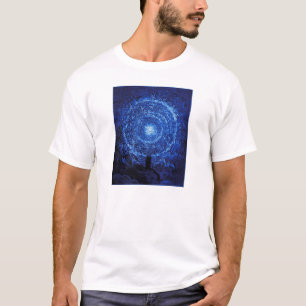 Gustave Dore der weiße Rosen-(blaue) T - Shirt