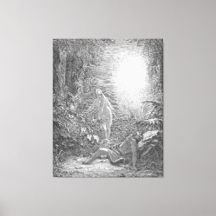 Gustave Doré - Die Erschaffung Evas Leinwanddruck